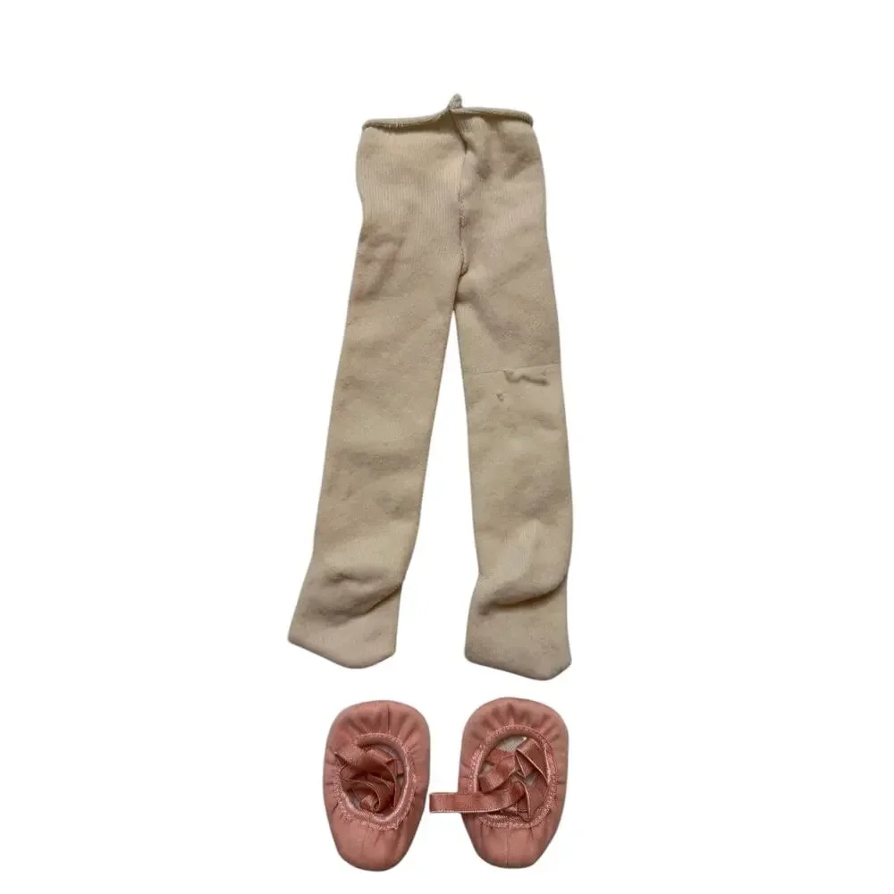 AMERICAN GIRL Ballet Slippers / Shoes and Tights in Pale Pink